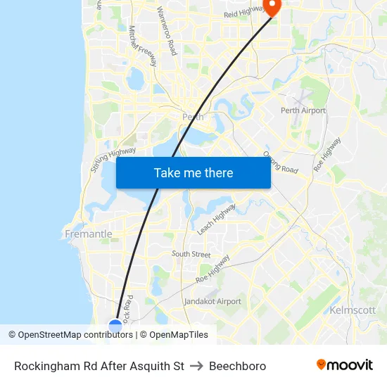 Rockingham Rd After Asquith St to Beechboro map