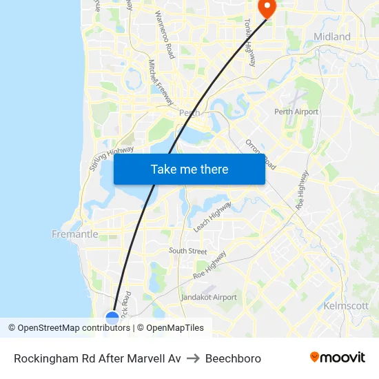 Rockingham Rd After Marvell Av to Beechboro map