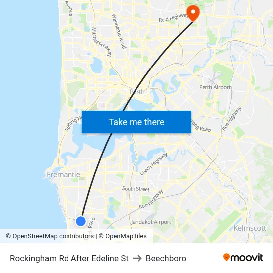 Rockingham Rd After Edeline St to Beechboro map