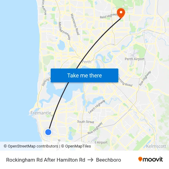 Rockingham Rd After Hamilton Rd to Beechboro map
