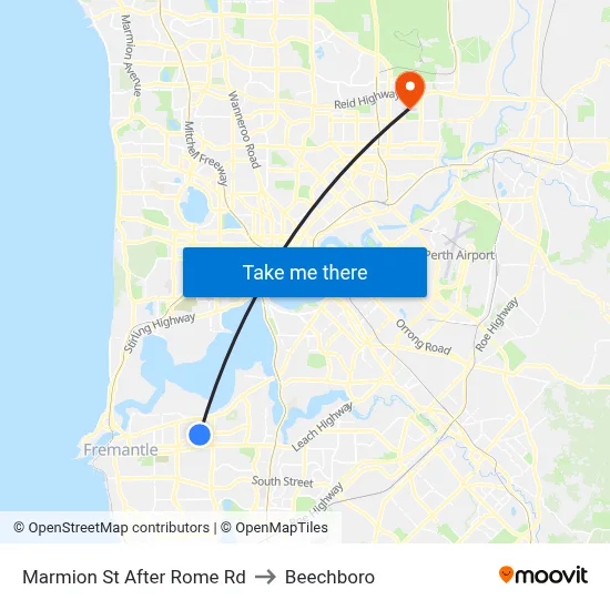 Marmion St After Rome Rd to Beechboro map