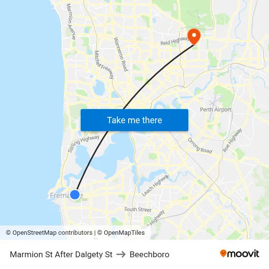 Marmion St After Dalgety St to Beechboro map