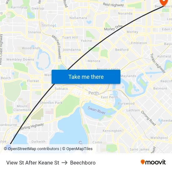 View St After Keane St to Beechboro map