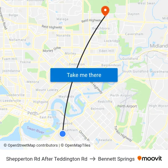 Shepperton Rd After Teddington Rd to Bennett Springs map