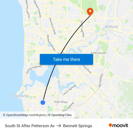South St After Petterson Av to Bennett Springs map