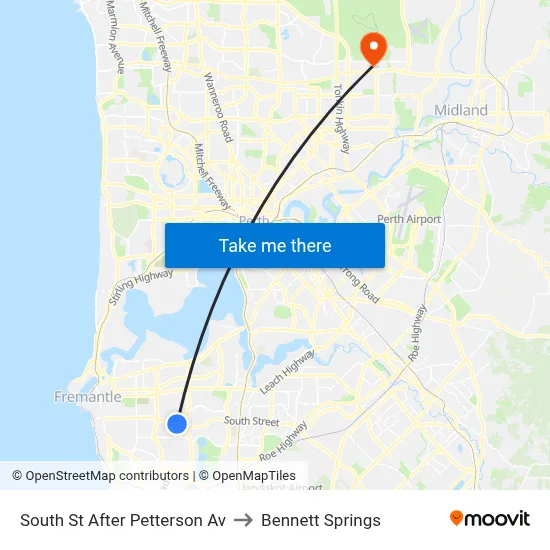 South St After Petterson Av to Bennett Springs map