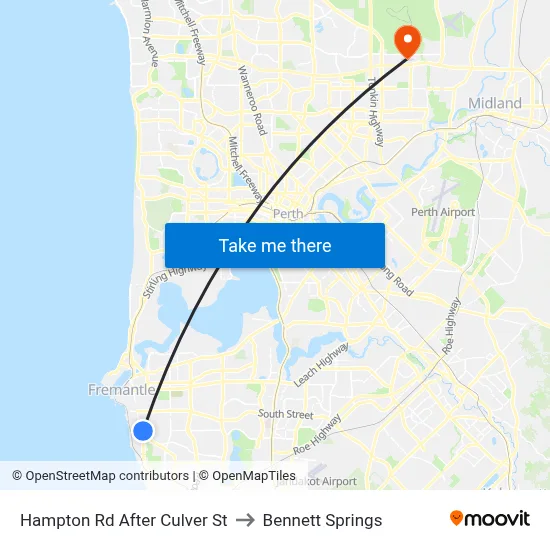 Hampton Rd After Culver St to Bennett Springs map