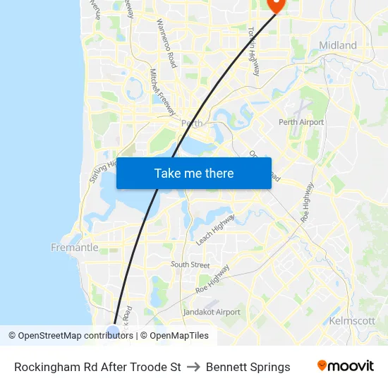 Rockingham Rd After Troode St to Bennett Springs map