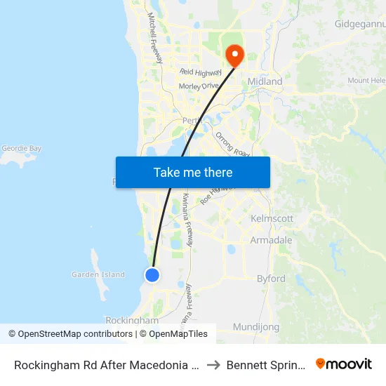 Rockingham Rd After Macedonia St to Bennett Springs map
