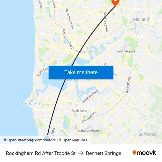 Rockingham Rd After Troode St to Bennett Springs map