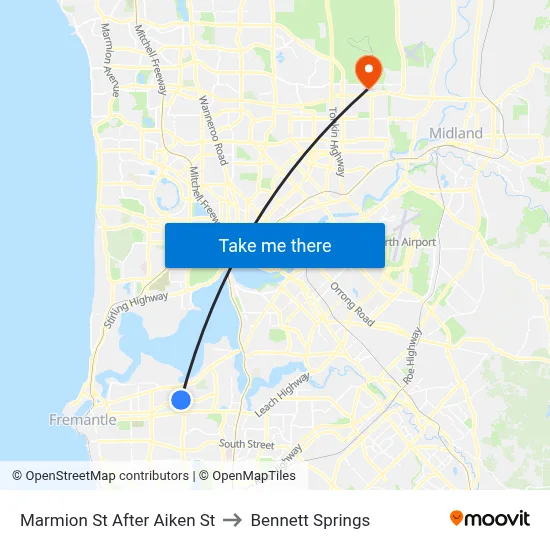 Marmion St After Aiken St to Bennett Springs map