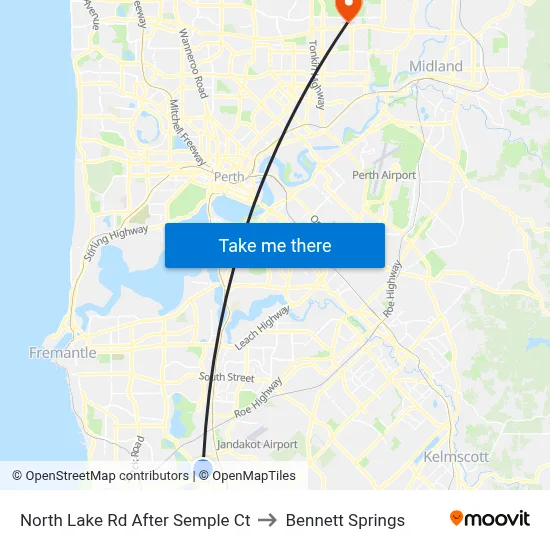 North Lake Rd After Semple Ct to Bennett Springs map
