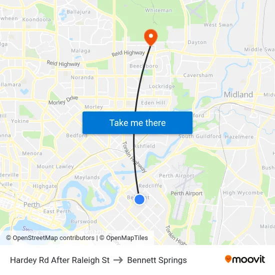 Hardey Rd After Raleigh St to Bennett Springs map