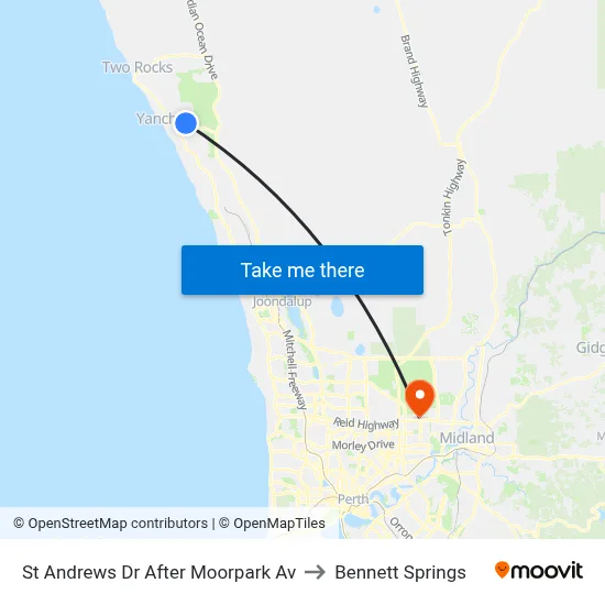 St Andrews Dr After Moorpark Av to Bennett Springs map