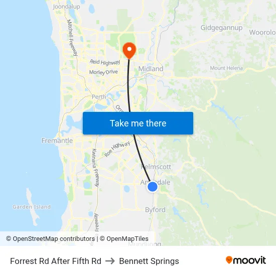Forrest Rd After Fifth Rd to Bennett Springs map