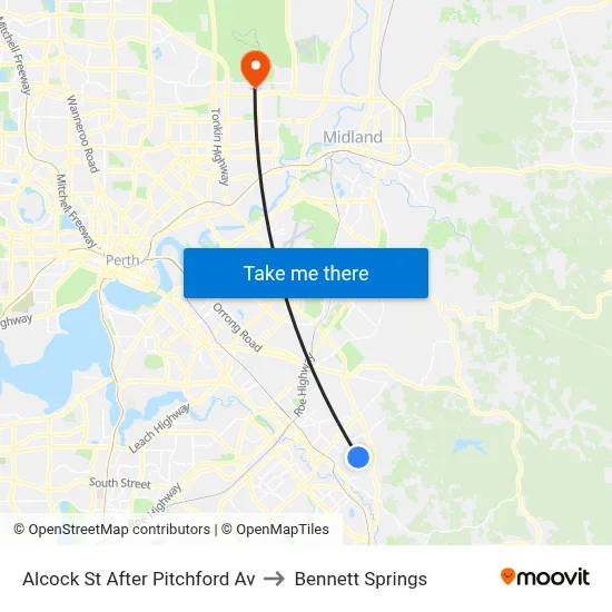 Alcock St After Pitchford Av to Bennett Springs map