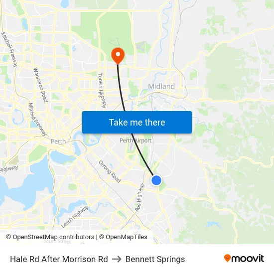 Hale Rd After Morrison Rd to Bennett Springs map