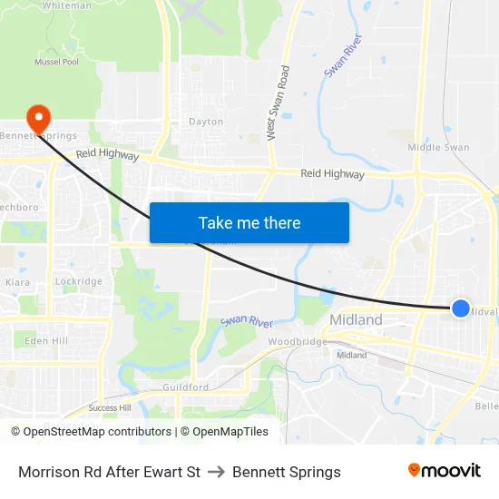 Morrison Rd After Ewart St to Bennett Springs map