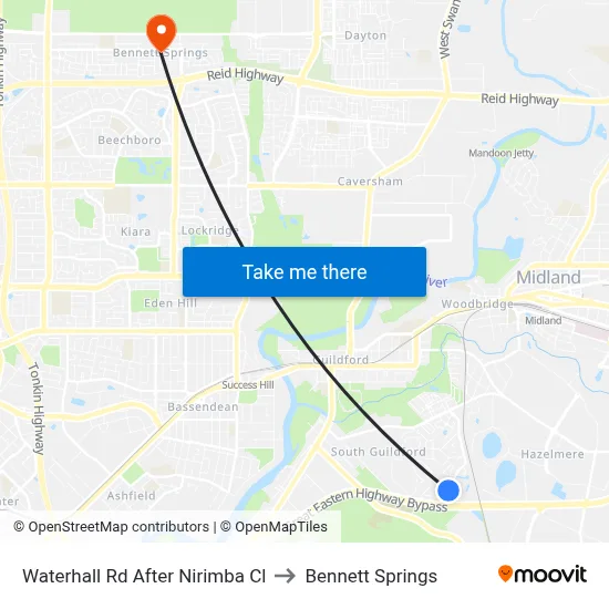 Waterhall Rd After Nirimba Cl to Bennett Springs map