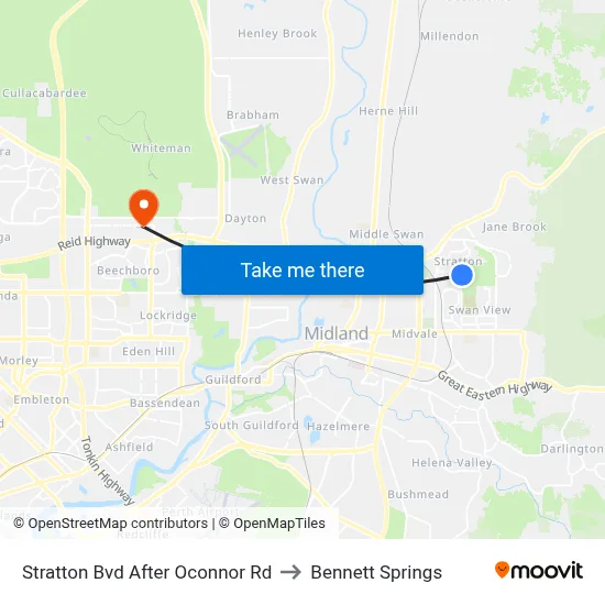 Stratton Bvd After Oconnor Rd to Bennett Springs map