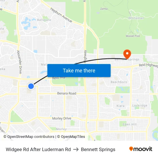 Widgee Rd After Luderman Rd to Bennett Springs map