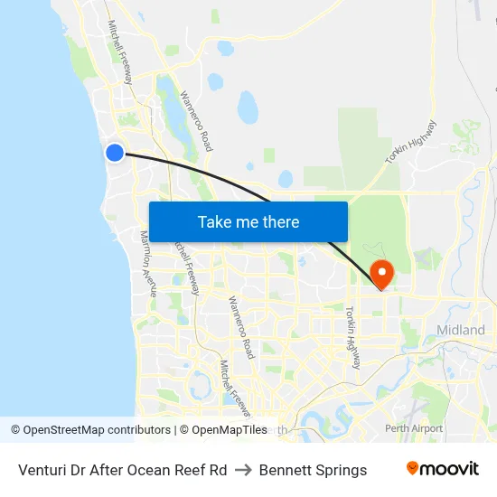 Venturi Dr After Ocean Reef Rd to Bennett Springs map