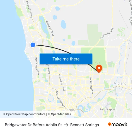 Bridgewater Dr Before Adalia St to Bennett Springs map