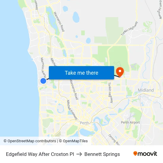 Edgefield Way After Croxton Pl to Bennett Springs map