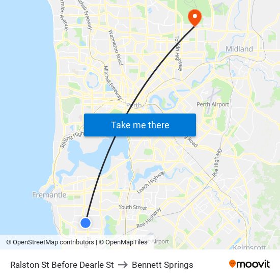 Ralston St Before Dearle St to Bennett Springs map