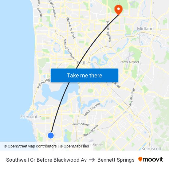 Southwell Cr Before Blackwood Av to Bennett Springs map