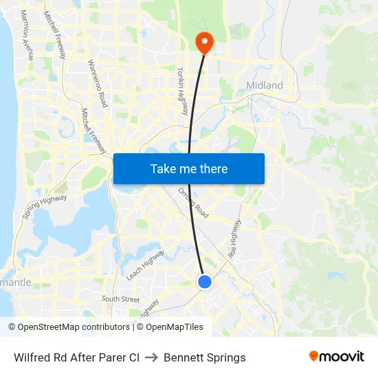 Wilfred Rd After Parer Cl to Bennett Springs map
