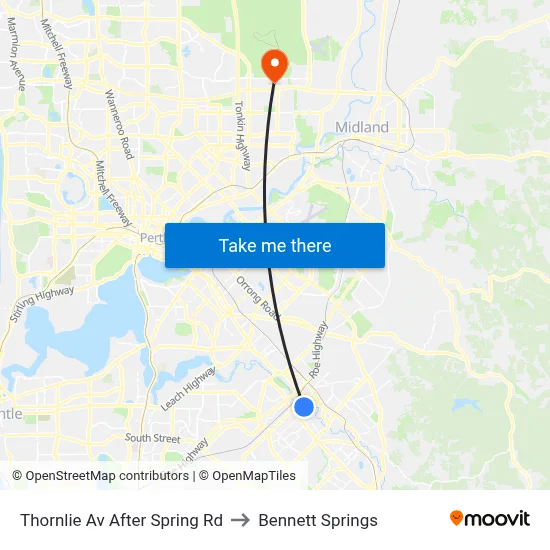 Thornlie Av After Spring Rd to Bennett Springs map