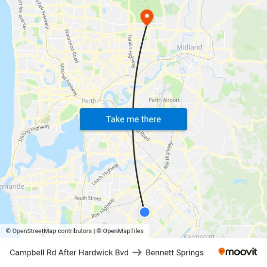 Campbell Rd After Hardwick Bvd to Bennett Springs map