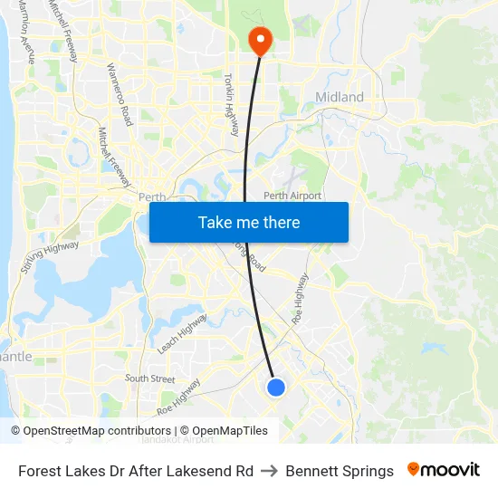 Forest Lakes Dr After Lakesend Rd to Bennett Springs map