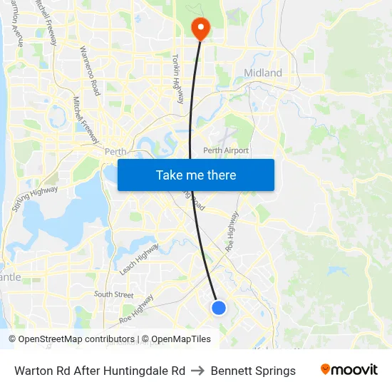 Warton Rd After Huntingdale Rd to Bennett Springs map