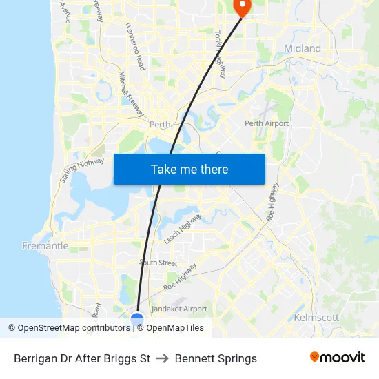Berrigan Dr After Briggs St to Bennett Springs map