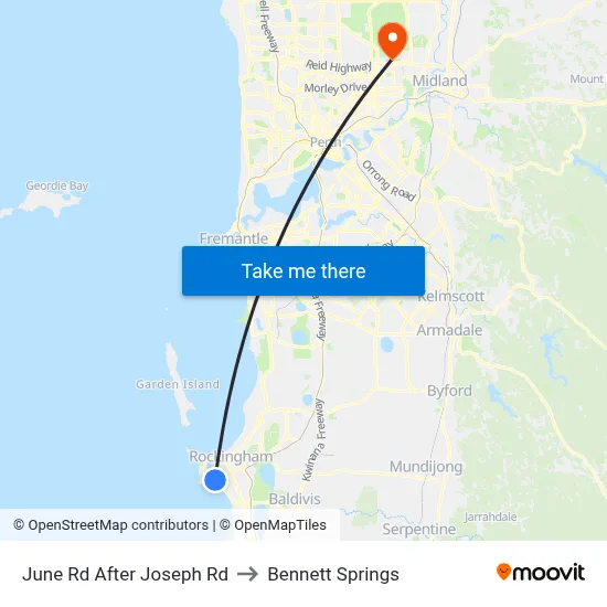 June Rd After Joseph Rd to Bennett Springs map