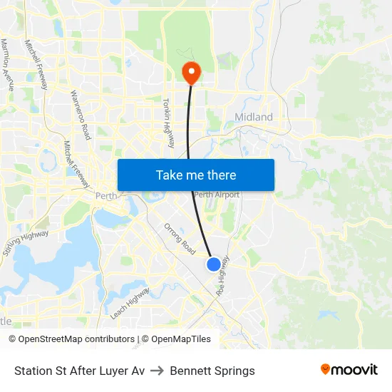 Station St After Luyer Av to Bennett Springs map