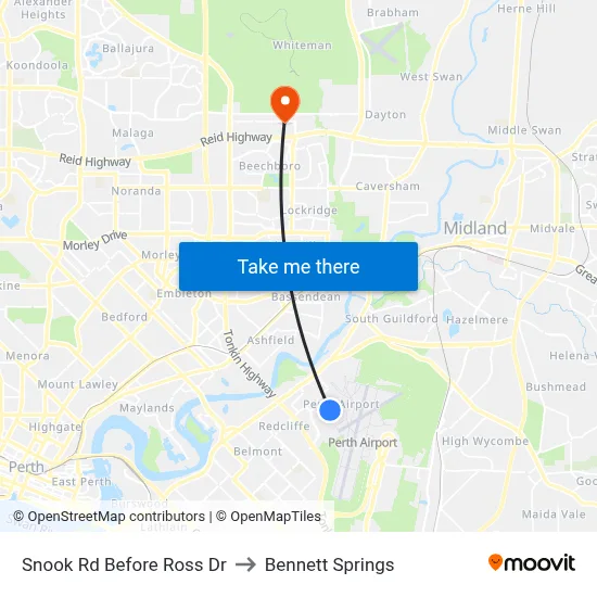 Snook Rd Before Ross Dr to Bennett Springs map