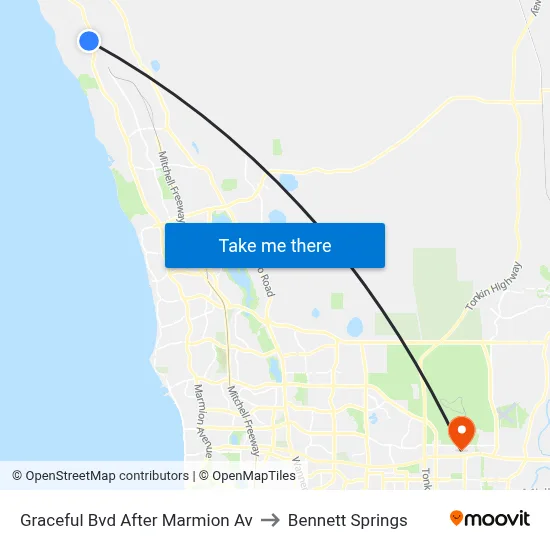 Graceful Bvd After Marmion Av to Bennett Springs map