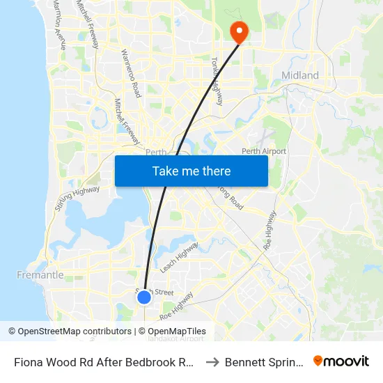 Fiona Wood Rd After Bedbrook Row to Bennett Springs map