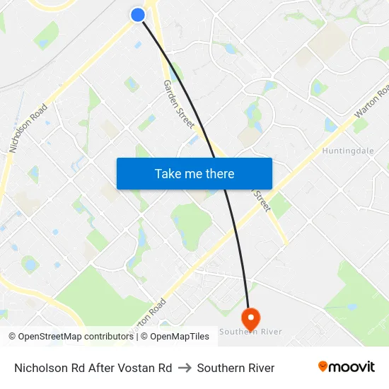 Nicholson Rd After Vostan Rd to Southern River map