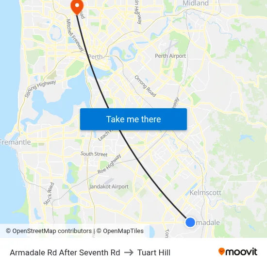 Armadale Rd After Seventh Rd to Tuart Hill map