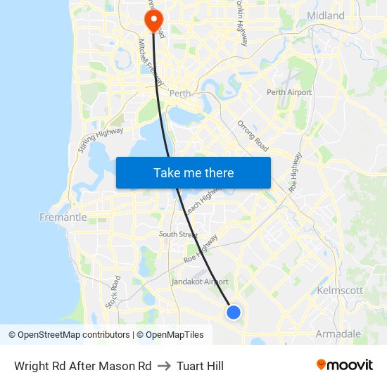 Wright Rd After Mason Rd to Tuart Hill map