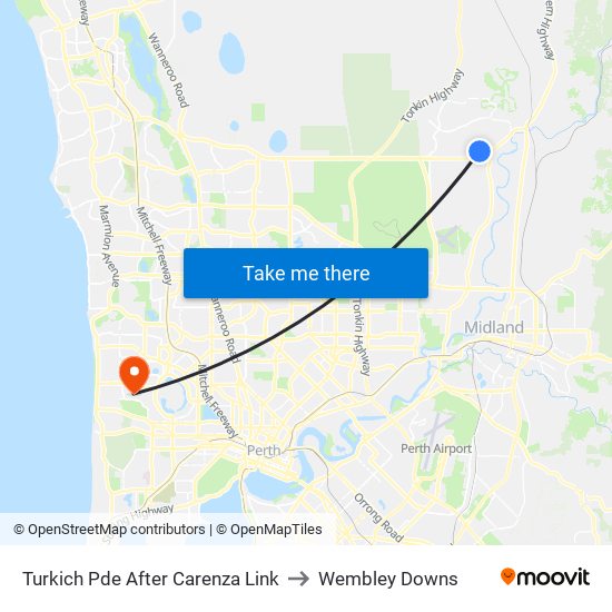 Turkich Pde After Carenza Link to Wembley Downs map