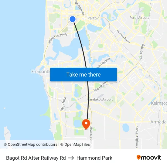 Bagot Rd After Railway Rd to Hammond Park map