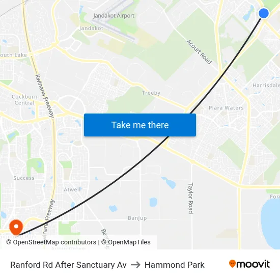 Ranford Rd After Sanctuary Av to Hammond Park map