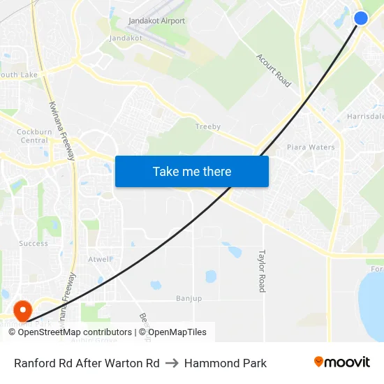 Ranford Rd After Warton Rd to Hammond Park map