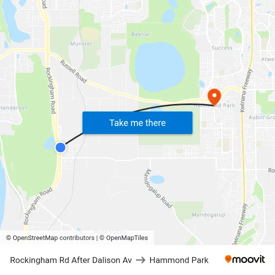 Rockingham Rd After Dalison Av to Hammond Park map