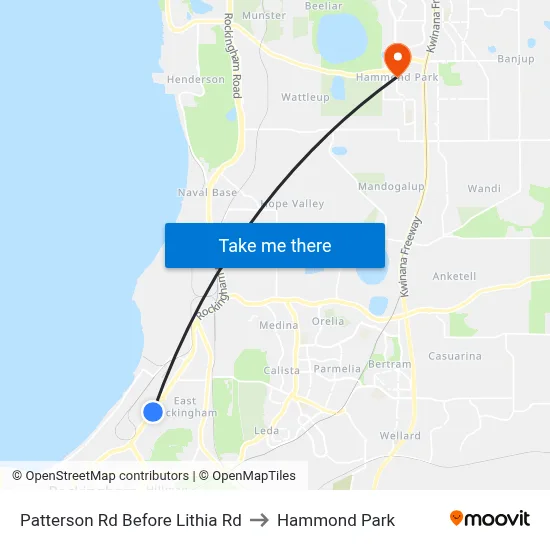 Patterson Rd Before Lithia Rd to Hammond Park map